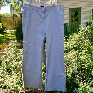 J. Crew City Fit stretch pants, gray, wide leg